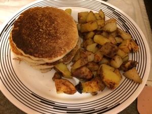 pancakes and potatoes